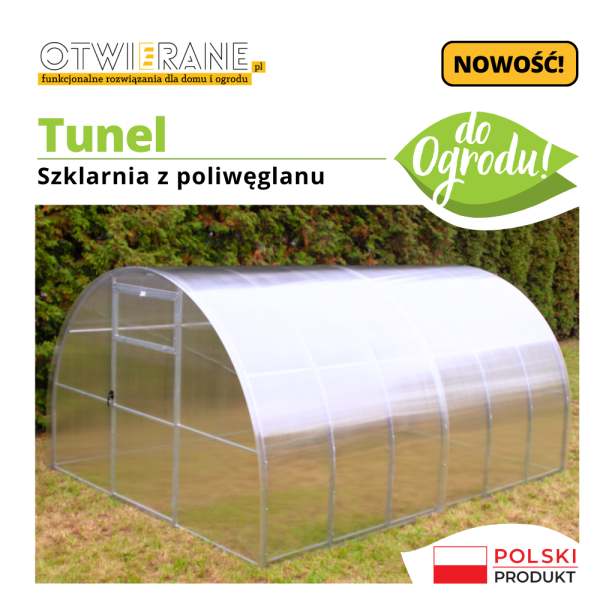 polycarbonate tunnel greenhouse overview photo