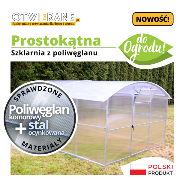 Polycarbonate greenhouse Rectangular